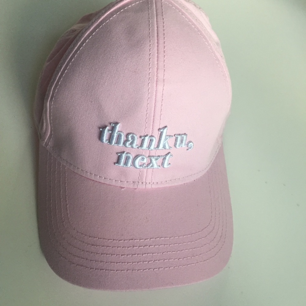 FOR RANDAFAHMY pink thank you next baseball cap